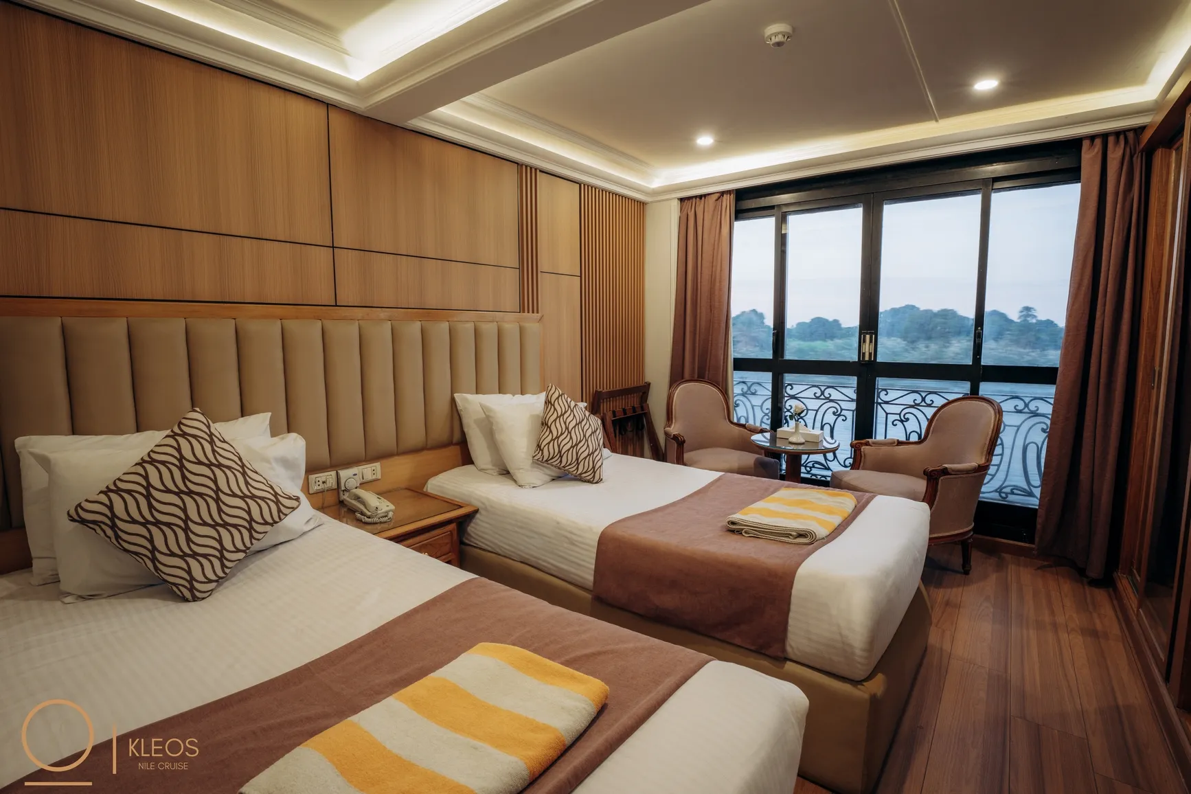 Cabin aboard the MS Kleos Nile Cruise Nile cruise